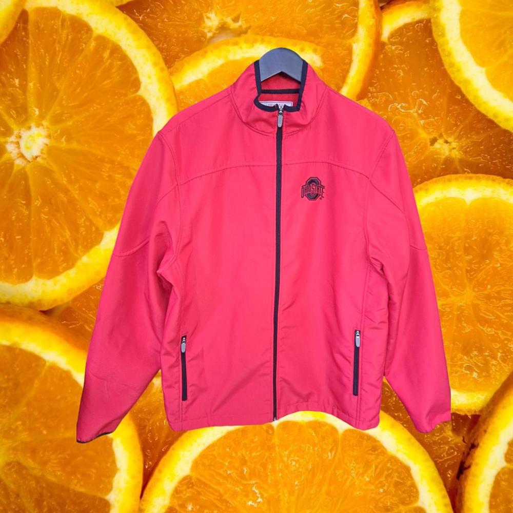 Varsity Athletics Ohio State Buckeye Full Zip Lightweight Jacket‎ Size Large